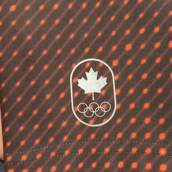 Adidas Tech Fit Medium Compression Climalite Workout Pants Small Woman's Orange - Picture 3 of 9